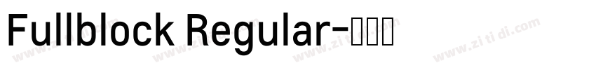 Fullblock Regular字体转换